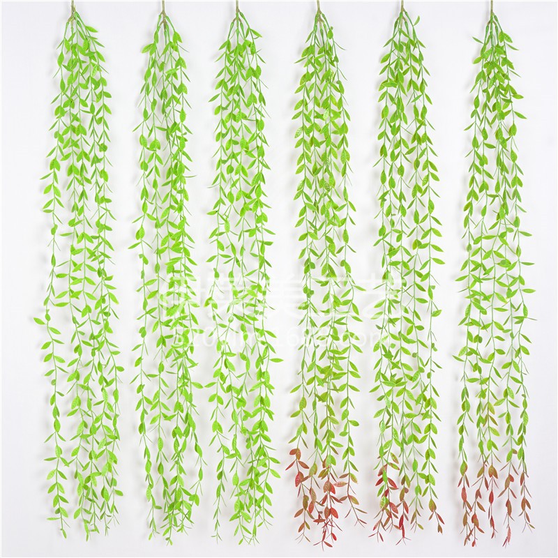 Dây leo lá giả Chùm Liễu Non 80 cm làm rèm cây xanh trang trí nhà cửa - Cây hoa giả