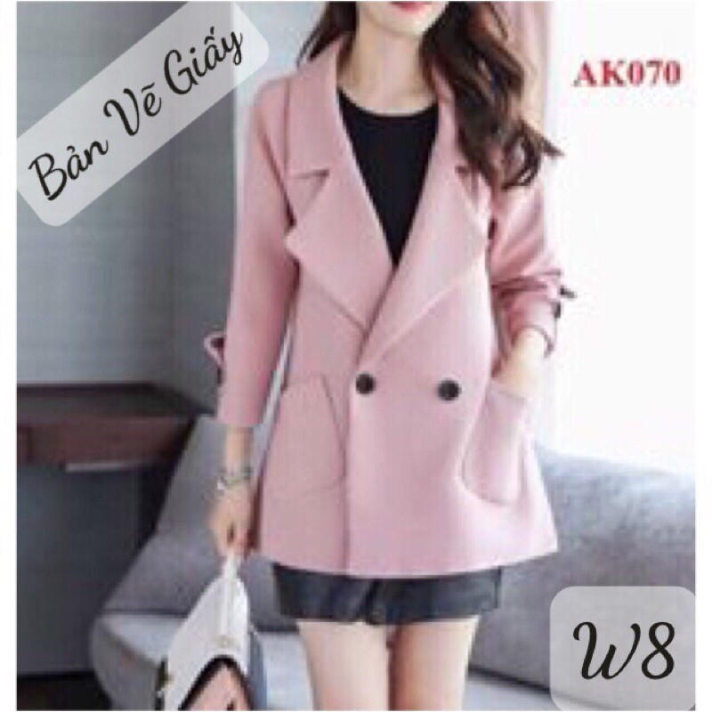 BẢN VẼ ÁO KHOÁC W8