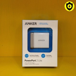 Sạc 2 Cổng Anker PowerPort 2 Lite 12W A2129