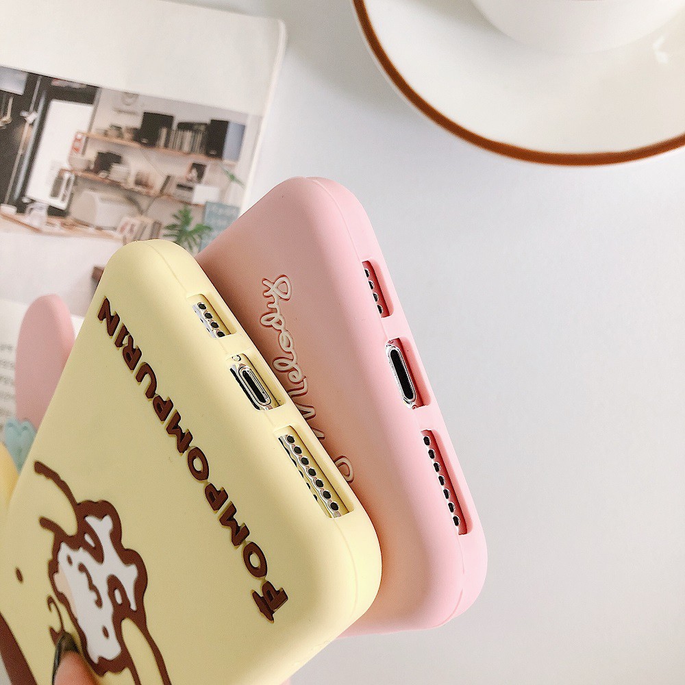 Ốp Điện Thoại Silicon Mềm Hình Cinnamoroll Pompom Cho iPhone 13promax 12promax 11promax X XS XR XS Max 8 7 Plus