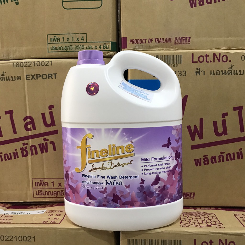 &lt; Có tem chống giả, vat 10%&gt; Nước giặt xả đậm đặc Fineline 3000ml Thái Lan