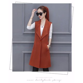 .THỜI TRANG NỮ ❣️ÁO KHOÁC ❣️ Áo Vest Form Dài Sang Trọng