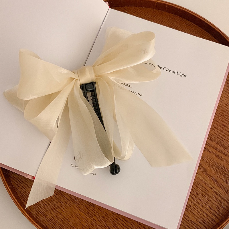 iF YOU Kẹp Tóc Nơ Ruy Băng Ngọt Ngào Phong Cách Hàn Quốc Cho Nữ