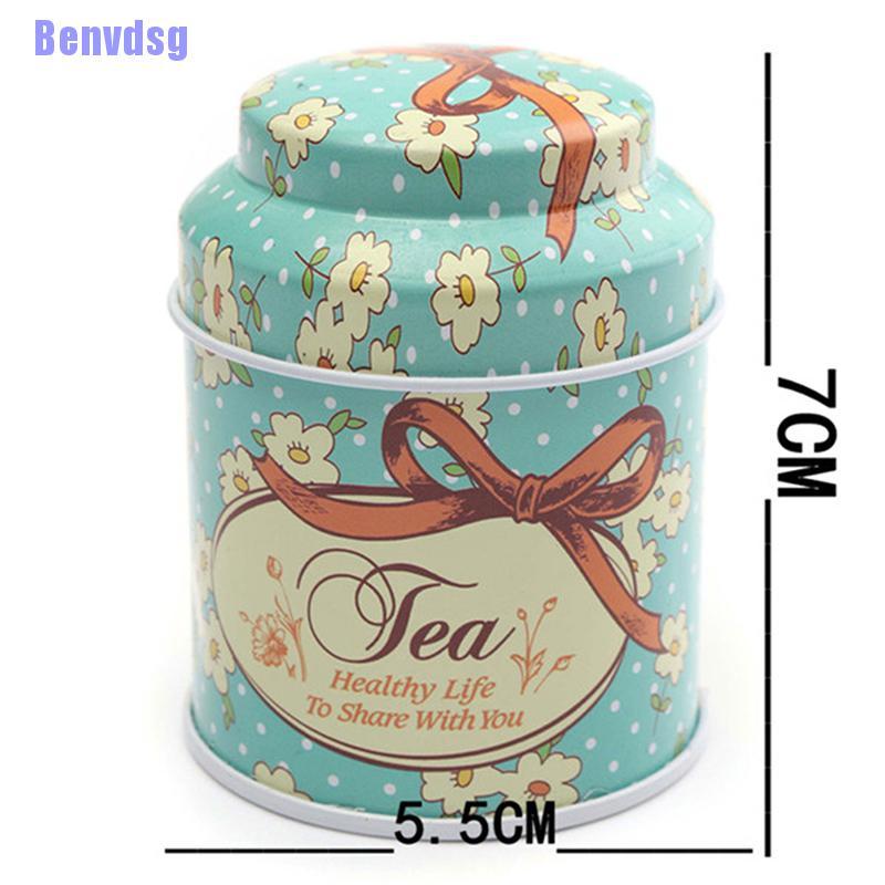 Hộp Thiếc Đựng Trà / Cà Phê Họa Tiết Hoa Đáng Yêu