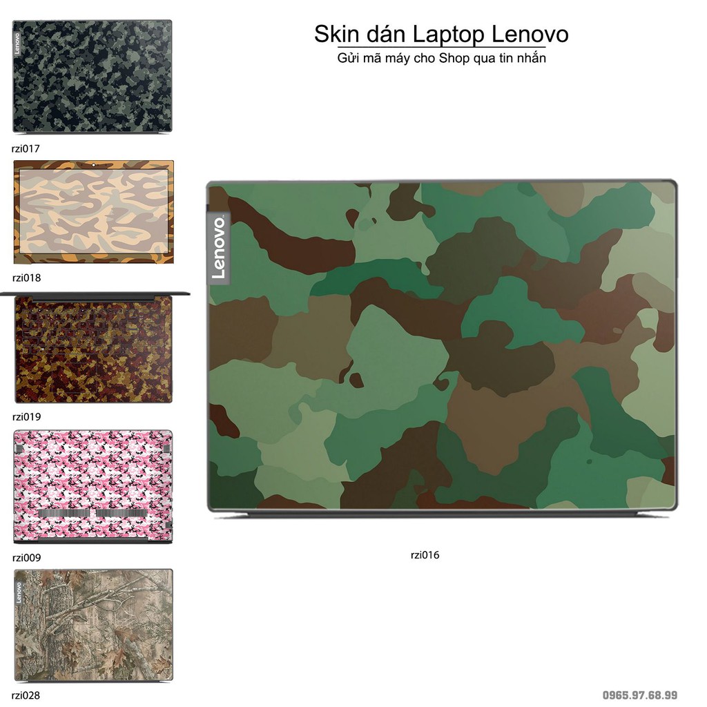 Skin dán Laptop Lenovo in hình rằn ri _nhiều mẫu 3 (inbox mã máy cho Shop)