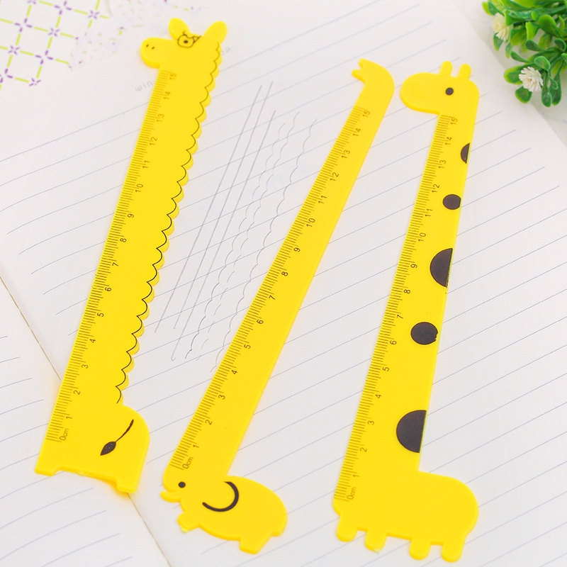 Thước kẻ 15cm hình hươu cao cổ kiểu dáng dễ thương