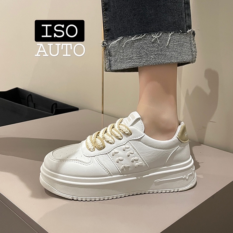 Giày Sneaker Đế Cao Su Thời Trang Phong Cách Hàn Quốc Cho Nữ