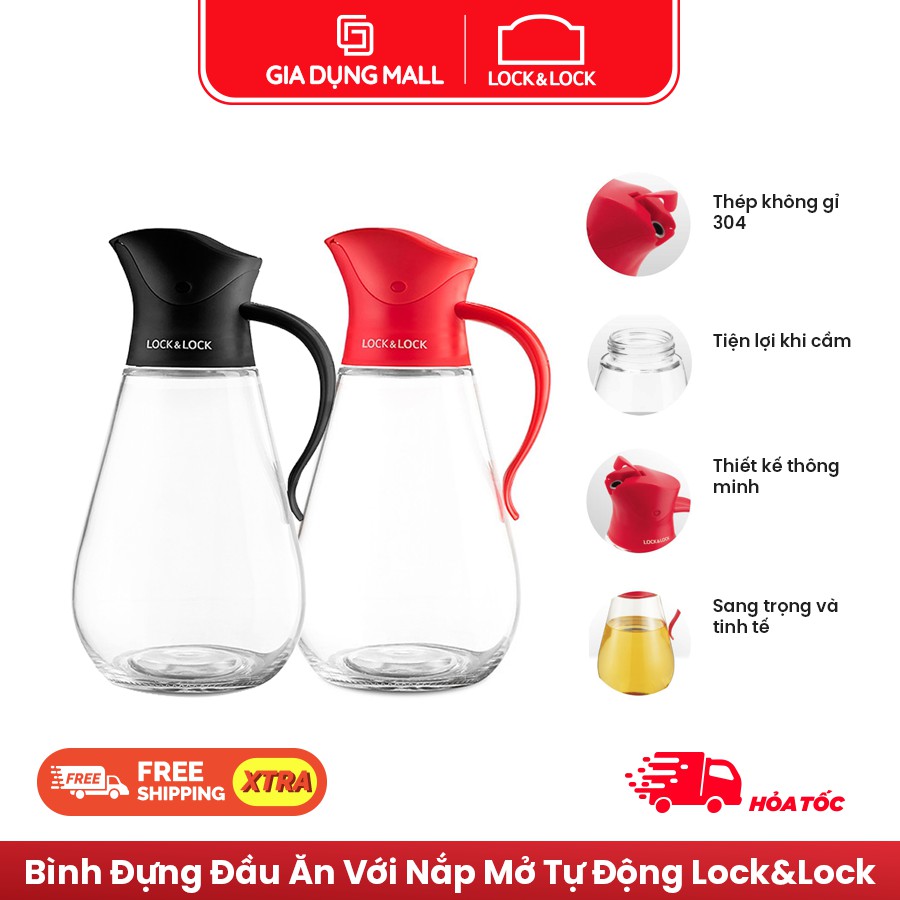 Bình đựng dầu với nắp mở tự động Lock&Lock CKO101 (550ml) Bình rót dầu tự động - Hàng Chính Hãng | BigBuy360 - bigbuy360.vn