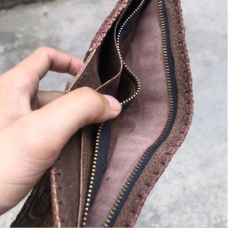 Ví Nam Da Cá Sấu Thật ♥️FREESHIP♥️ ( hình thật 100% )