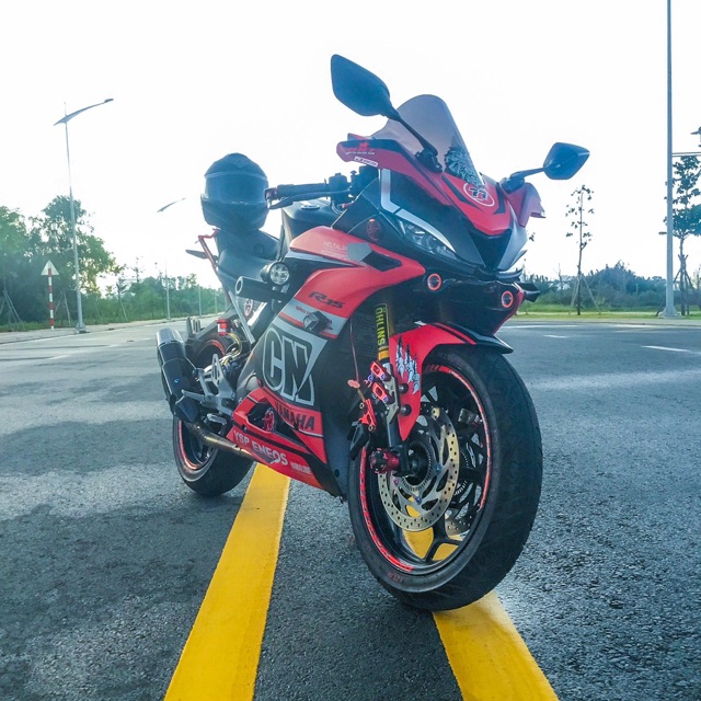 cánh gió tai gió h2r gắn chân kính hậu cho yamaha r15 r15v3 ninja 300 400 zx10r gsx cbr150