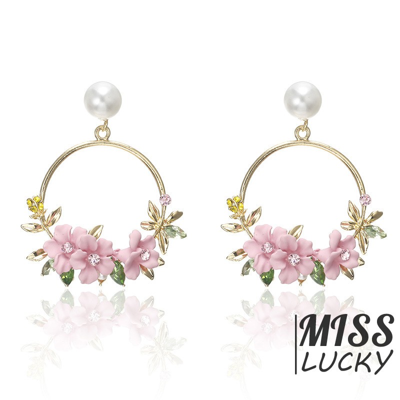 Khuyên tai nữ kiểu dáng thời trang phong cách Hàn Quốc