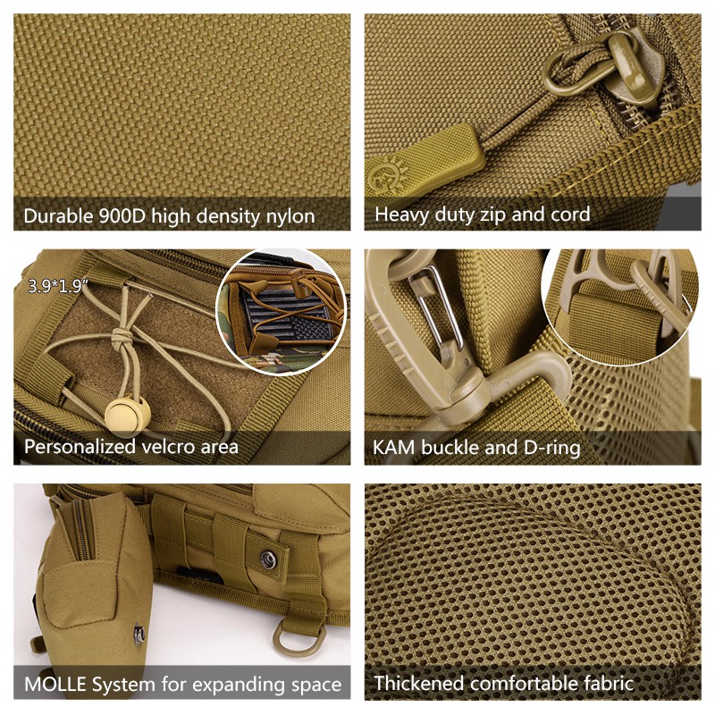 Túi đeo hông dã ngoại họa tiết cờ Mỹ thời trang 3505