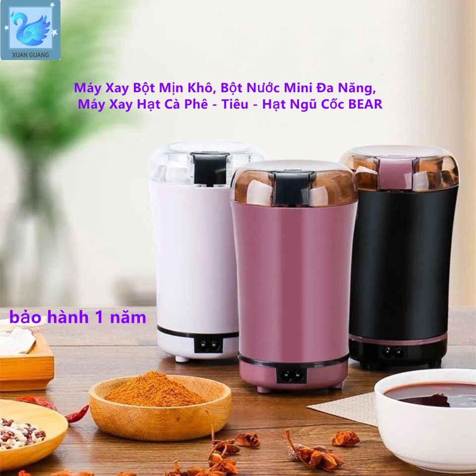 Máy xay cà phê hạt tiêu hạt ngũ cốc đa năng mini xay mịn tất cả các loại hạt nhanh chóng