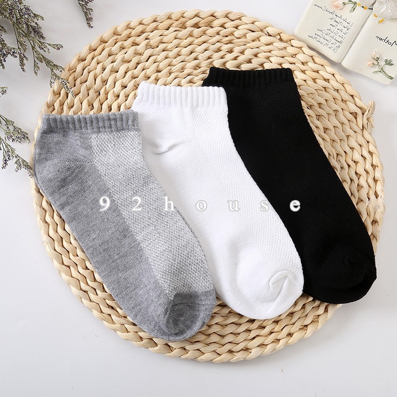 Tất nam nữ thông hơi thoáng khí / vớ cổ ngắn khử mùi hôi xuất Nhật
