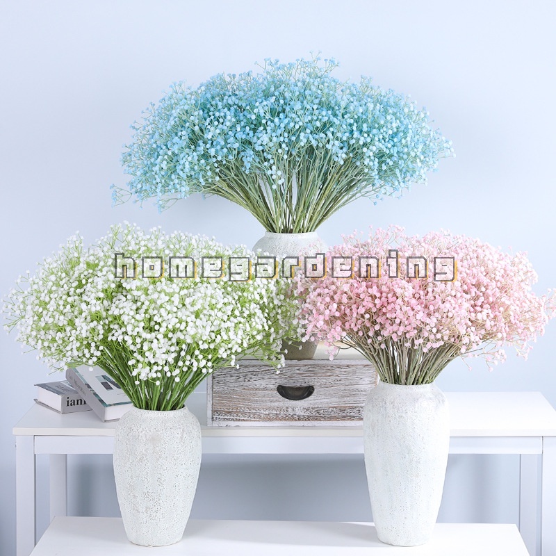 Bó hoa cúc baby giả bằng nhựa dùng trang trí tiệc cưới
