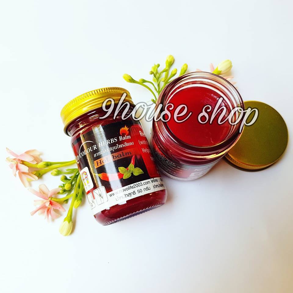 01 Hủ Dầu Cù Là Ớt Đỏ Hot Balm Thái Lan