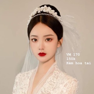 Vương miện đính đá trắng lấp lánh 170