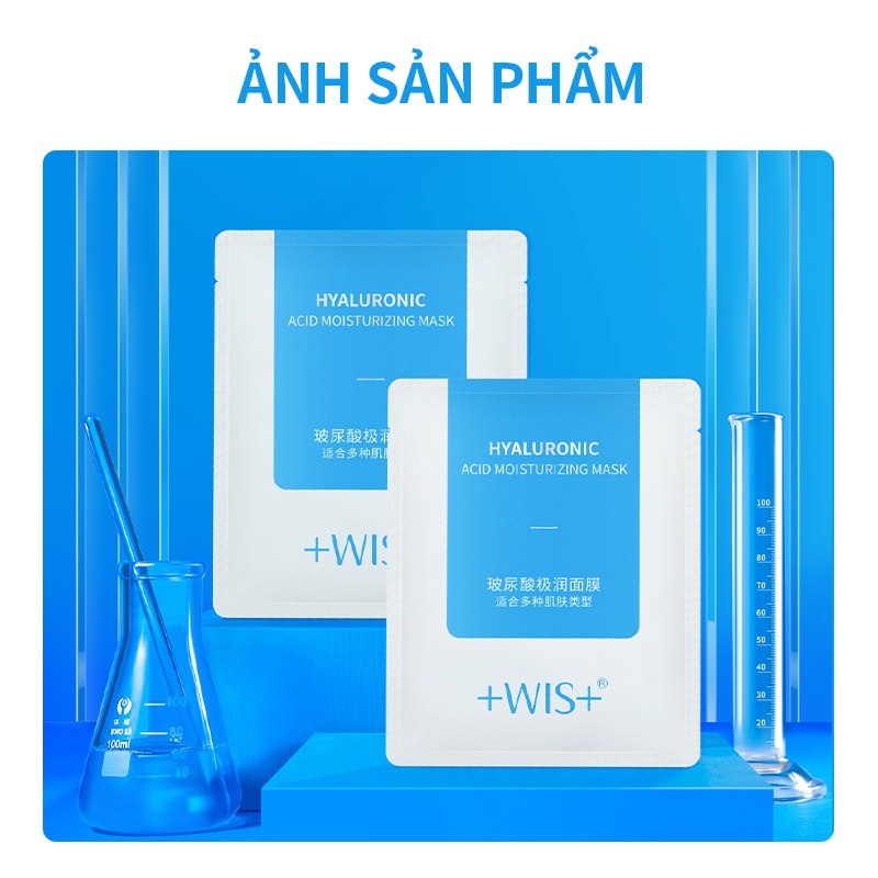 mặt nạ axit hyaluronic WIS dưỡng ẩm khóa nước nuôi dưỡng sửa chữa làm sạch sáng màu da dành cho nữ 24 miếng | BigBuy360 - bigbuy360.vn
