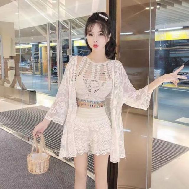 Bộ len móc đi biển