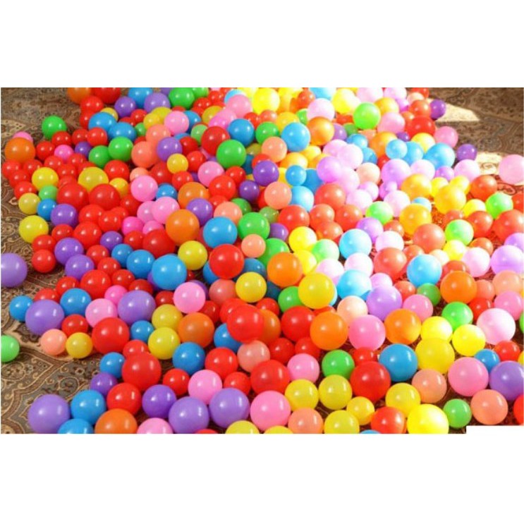 Combo 30 quả bóng nhựa cho bé vui chơi chất liệu an toàn cho bé đồ chơi bóng nhà banh đường kính 5,5cm đồ chơi trẻ em