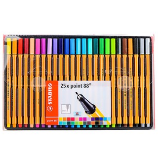 Bút Kỹ Thuật Stabilo Point-88 PT88 (Bộ 25 Cây)