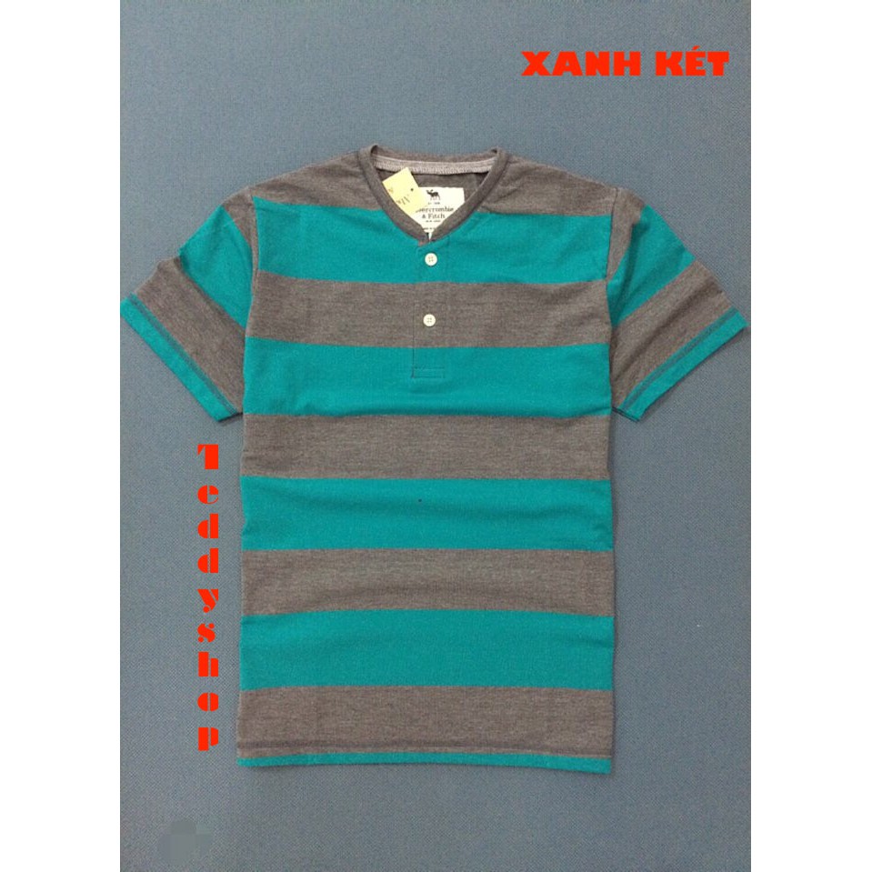 [5 màu] Áo thun nam cổ trụ ABER phối sọc thời trang -  MỐT - phong cách | BigBuy360 - bigbuy360.vn