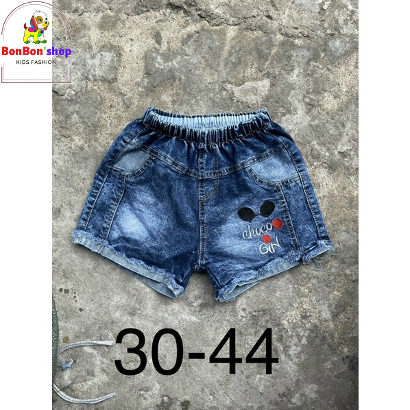 quần jen đùi cho bé gái 2 tuổi đến 9 tuổi, quần bò đùi cho bé xuất dư nhăt mẫu bất kỳ
