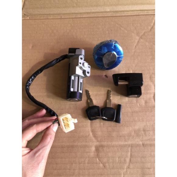Ổ khoá điện xe cúp 81 mới và wa 110 50cc, wa 110 honda,wa RSX110 fi