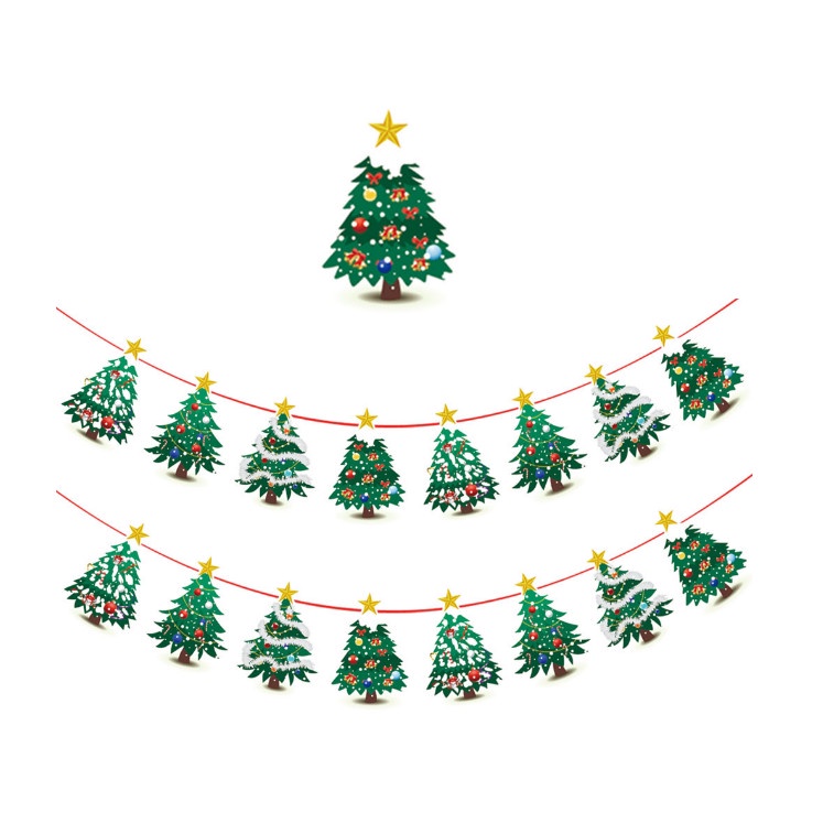 Đồ trang trí Giáng sinh Noel hình cây thông, chiếc ủng, ông già Noel dễ thương