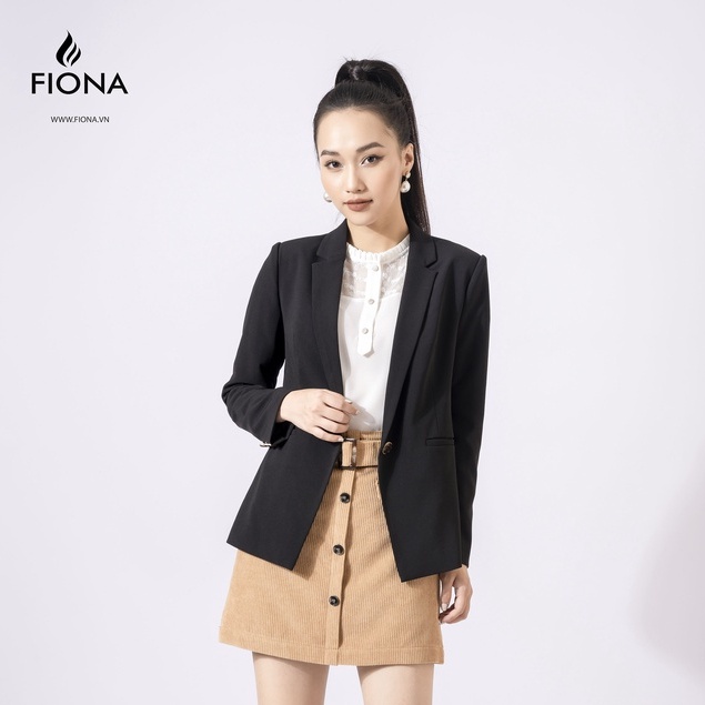 Chân váy dáng A ngắn FIONA, chân váy công sở đẹp, chân váy dạo phố đính cúc trang trí F250504