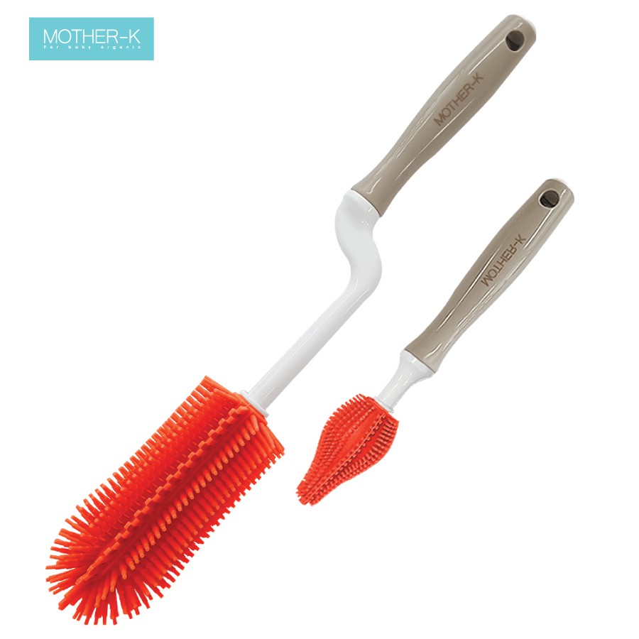 Bộ cọ bình sữa, núm ti Silicone Mother-K