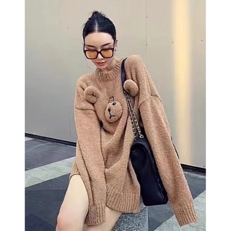 Áo len con gấu