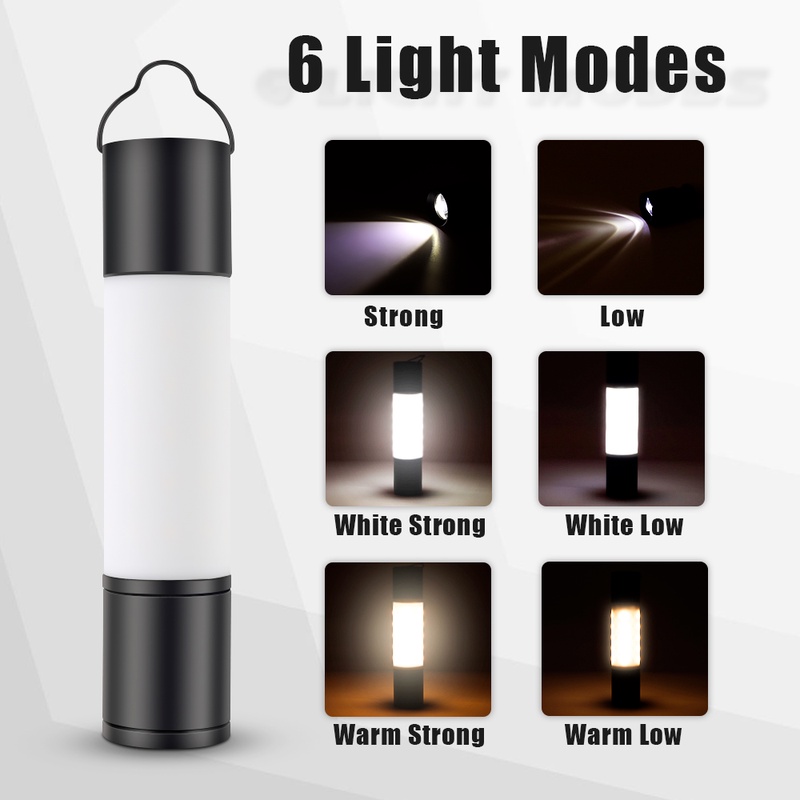 1 Đèn Pin LED Bằng Hợp Kim Nhôm Có Thể Tái Sạc Tiện Lợi