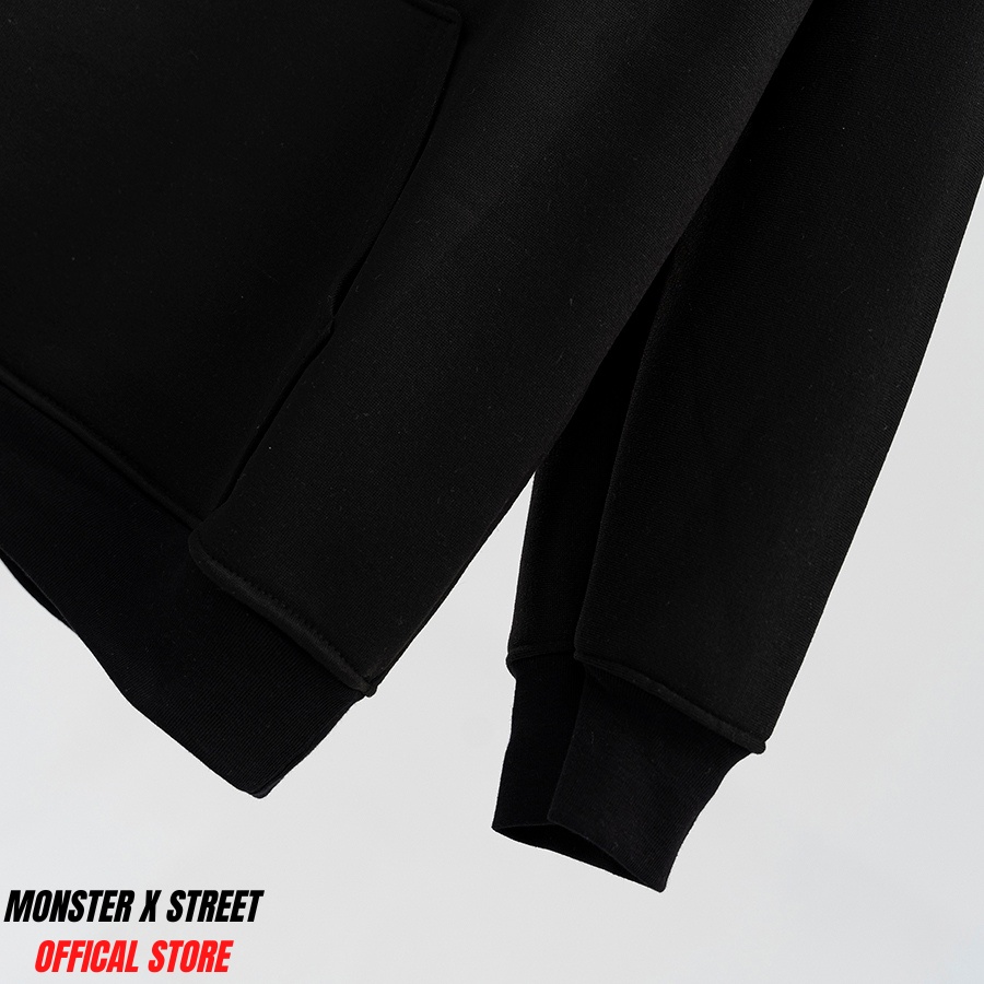 Áo hoodie nỉ bông Monster X Street Melancholy nam nữ form rộng thu đông Local Brand