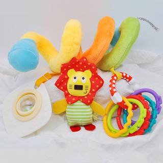 Spiral Plush Toys Pram Toys 2020 Lion / Rabbit / Bird Lathe Hanging Toy Baby Crib Revolves 2020 Lion / Rabbit / Bird