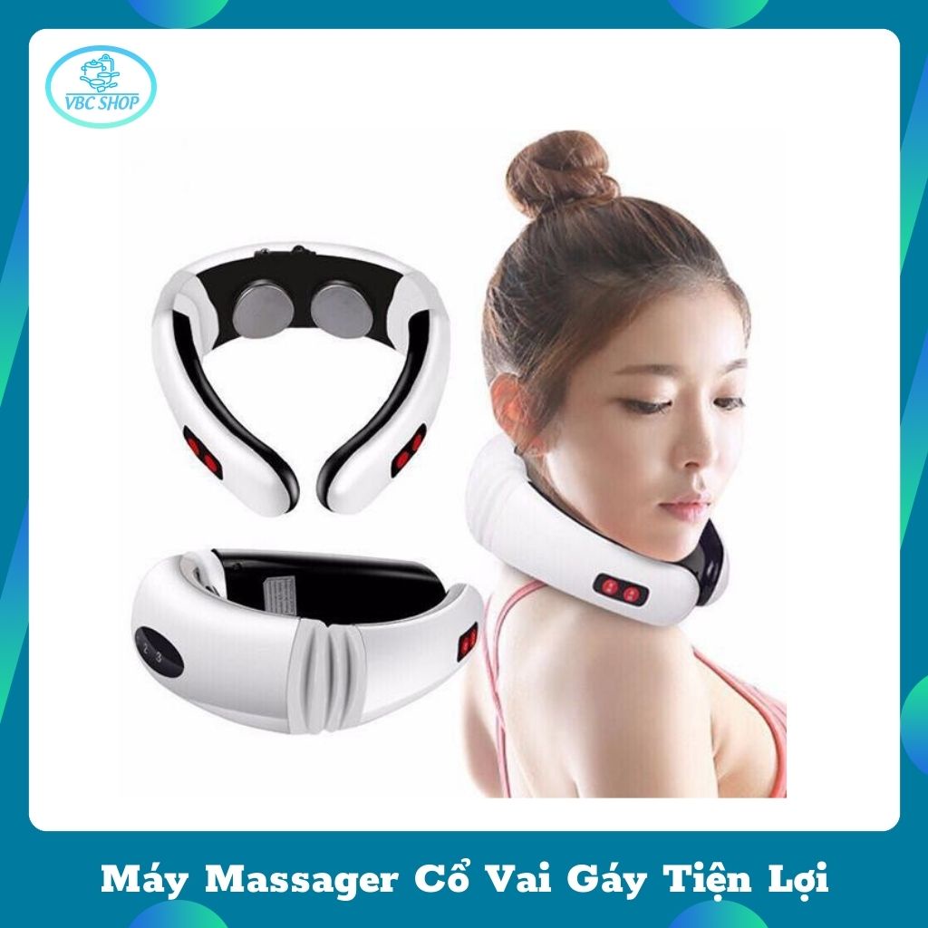 Máy Massager Cổ Vai Gáy Tiện Lợi, Máy Massage Cổ Vai Gáy 3D Máy trị liệu rung thư giãn đầu cổ văn phòng tiện lợi