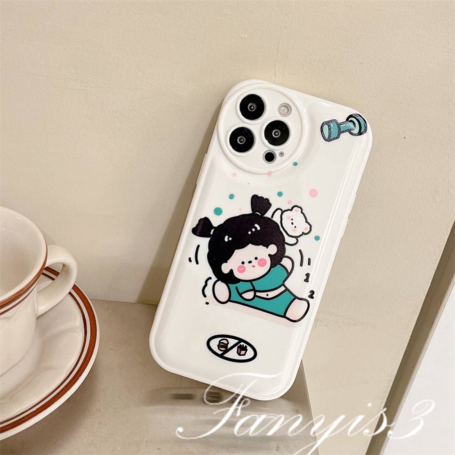 Ốp Điện Thoại TPU Mềm Đệm Khí In Hoạt Hình Dễ Thương Cho iPhone 14 13 12 11 Pro Max X XR Xs Max 8 7 6 6s Plus SE 2020