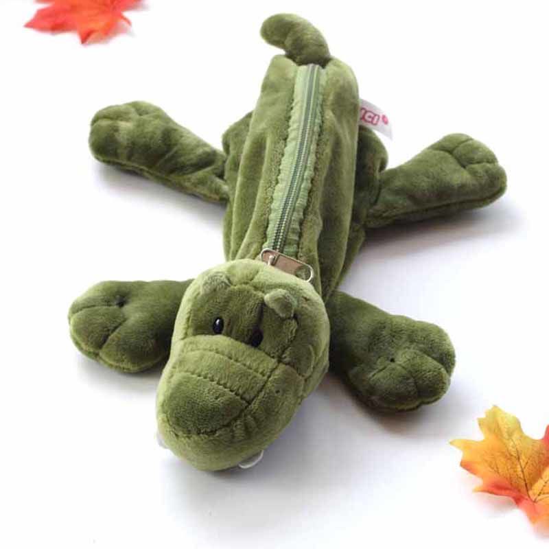 hộp bút cute Túi Đựng Bút Hình Sư Tử Nhồi Bông Dễ Thương Cho Nữ Ốp Cá Sấu Voi nhỏ Hươu cao cổ Khỉ Sư tử Chó