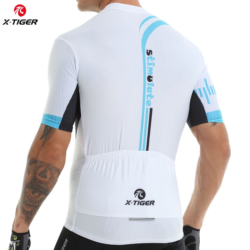 Áo đi xe đạp X-TIGER ngắn tay chống nắng thoáng khí thời trang hè cho nam