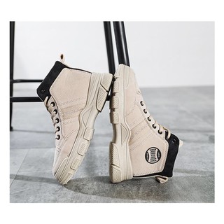 [Siêu Rẻ] Giày Martin Sneaker Cổ Cao Da Lộn Siêu Cá Tính