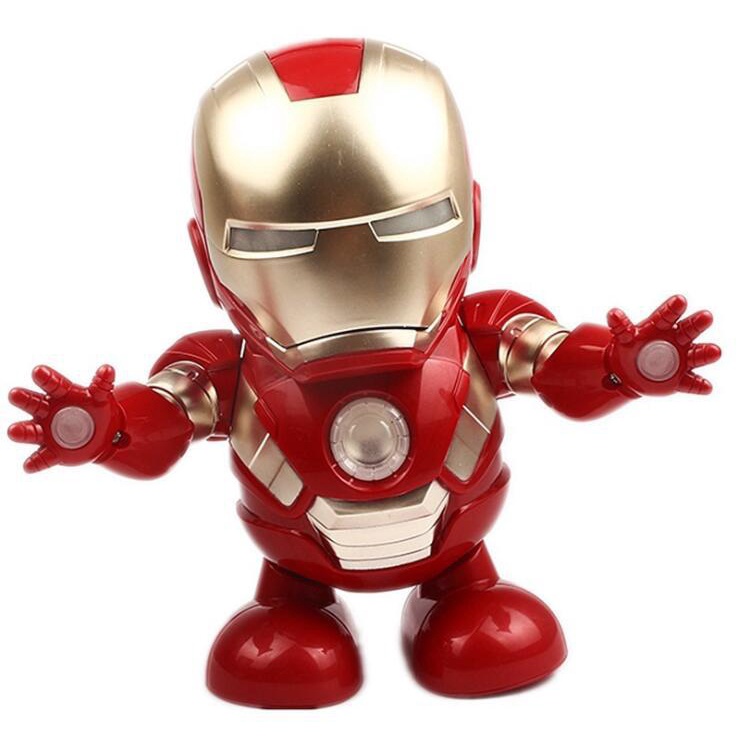 Đồ Chơi Siêu Nhân Iron Man - Có Thể Mở Mặt Nạ-Nhảy Múa-Có Đèn Led