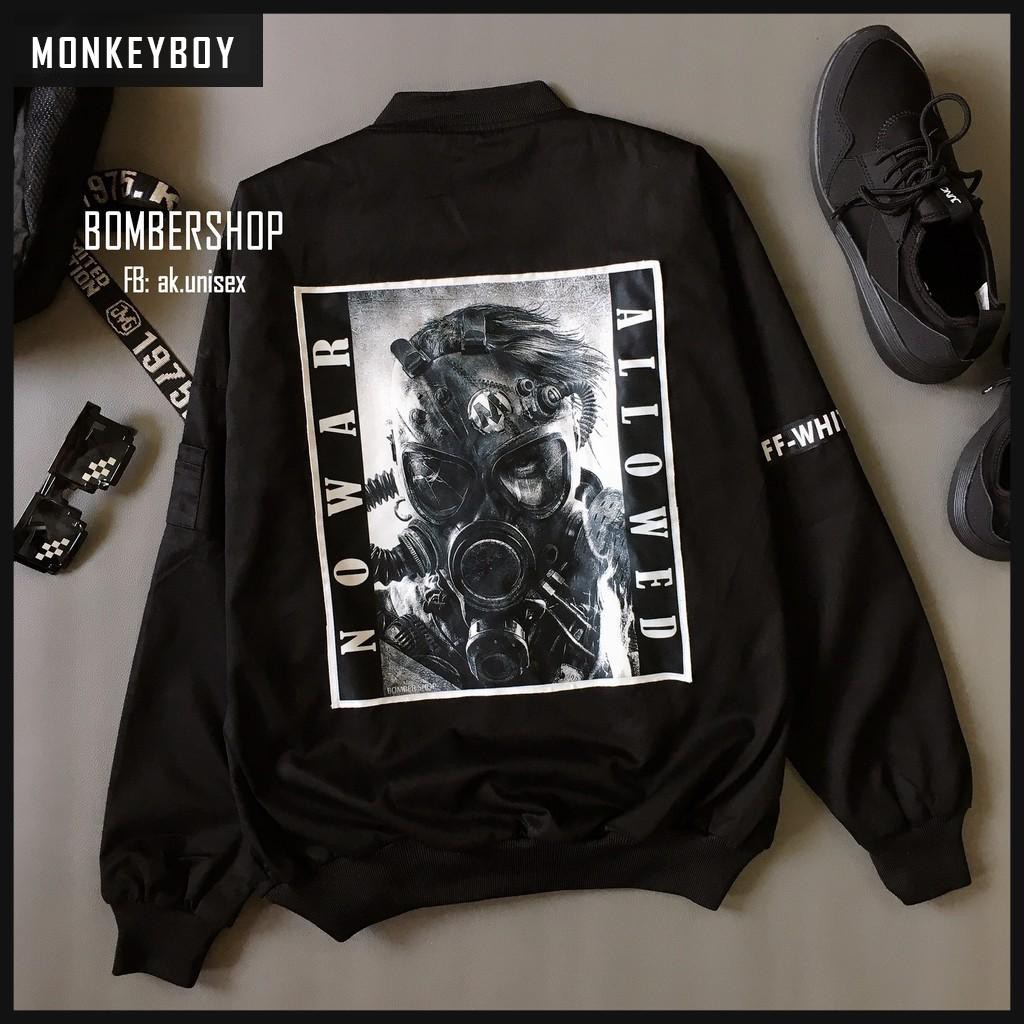 [Ảnh thật] Áo khoác Bomber No.WAR (hàng design cao cấp) [Monkeyboy]