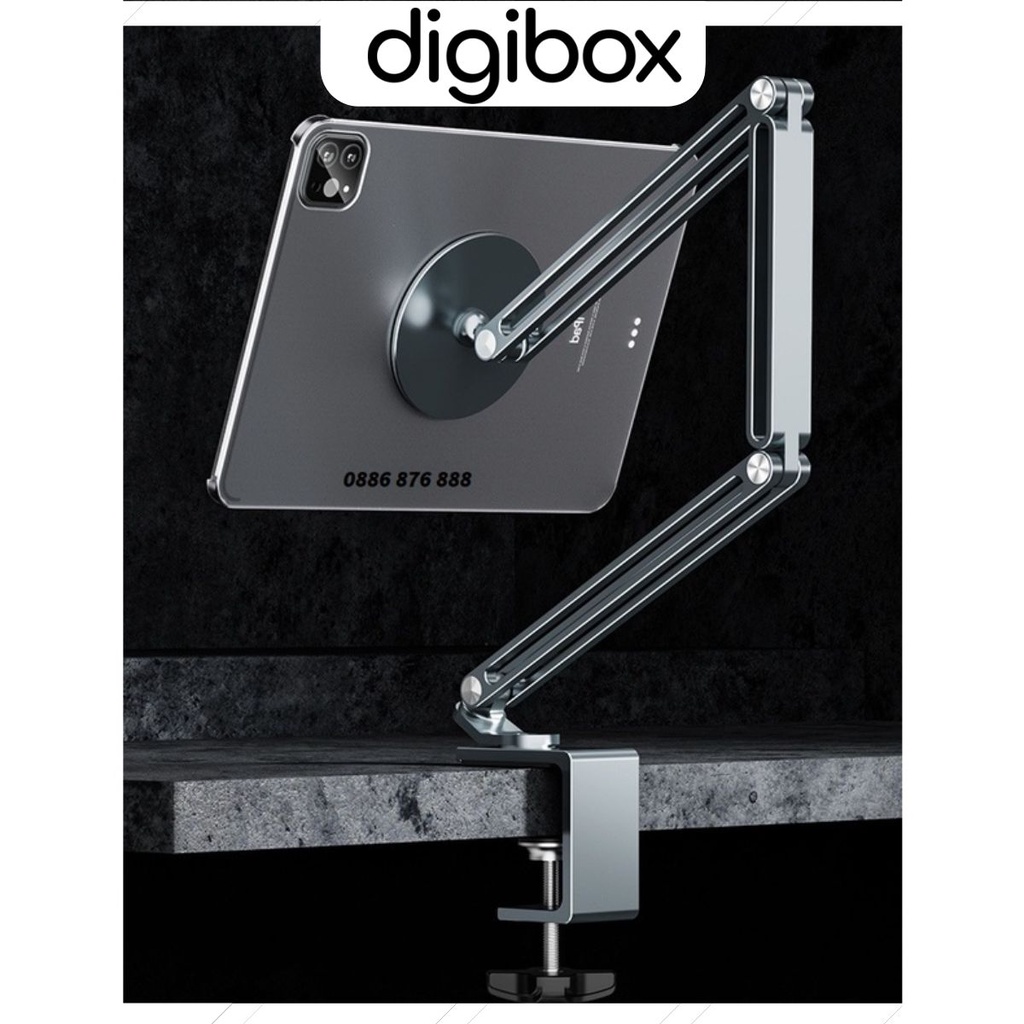Arm nâng, Giá đỡ tay nâng máy tính bảng C67 kẹp bàn kiêm giá đỡ kẹp giữ iPad, iPhone, Tablet xoay 360 độ, dán cao cấp