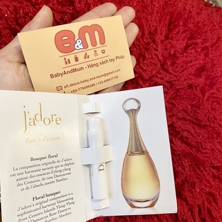 Sample mẫu thử nước hoa nữ 1-2ml - hàng Pháp