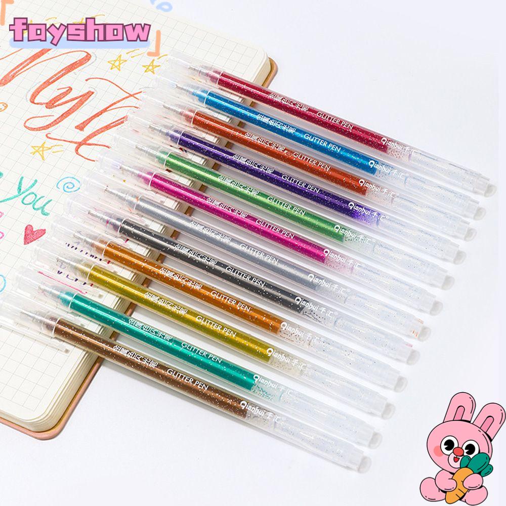 Set 12 Bút Gel Kim Tuyến Lấp Lánh Xinh Xắn