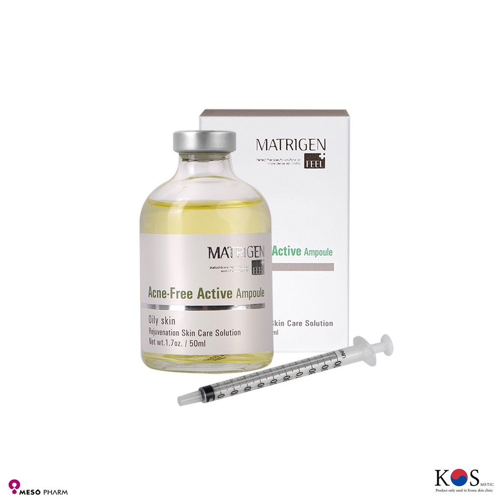 MATRIGEN ACNE FREE ACTIVE AMPOULE 50ml (Chăm sóc da, bản chất, sức khỏe, huyết thanh, sắc đẹp, chất chăm sóc da, chăm sóc da huyết thanh, chất đẹp, Da nhờn / Giảm các vấn đề về da / Làm dịu da nhạy cảm / Thanh lọc lỗ chân lô