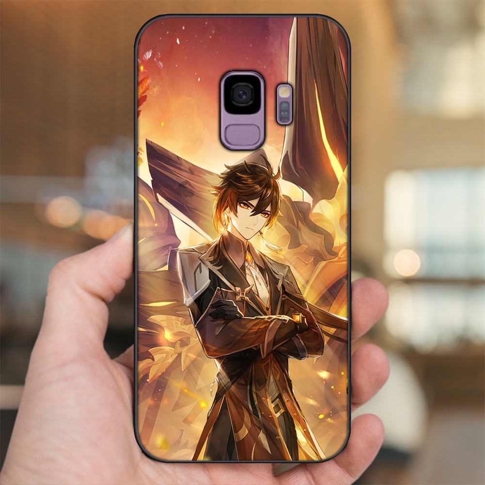 Ốp lưng Samsung S9 viền đen in hình Zhongli Genshin Impact