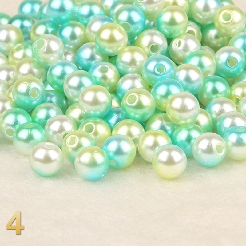 Set 100 hạt ngọc trai giả nhiều màu sắc dùng để trang trí quần áo