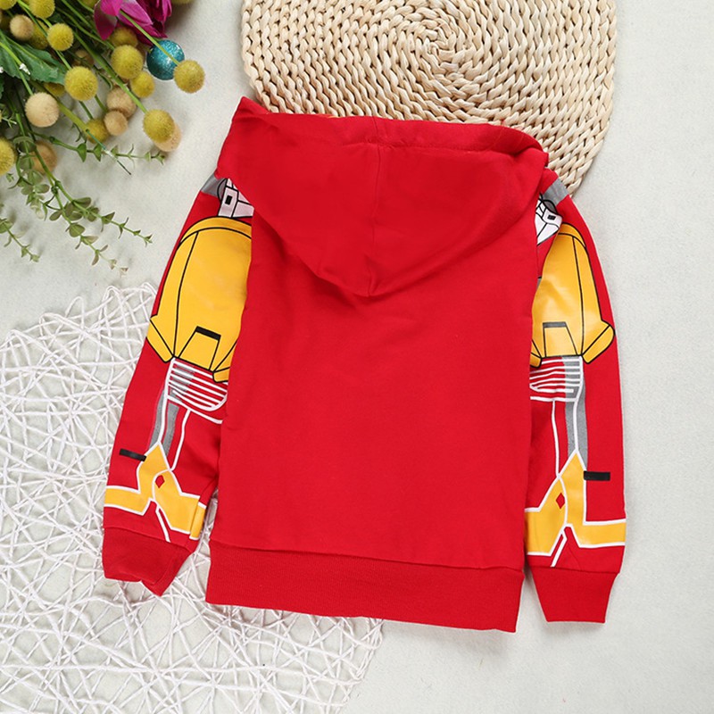 Áo Khoác Hoodie In Hoạt Hình Cho Bé Trai