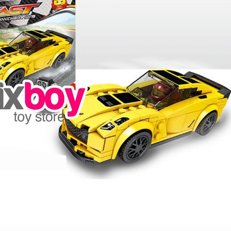 Mô Hình Đồ Chơi Lắp Ráp Lego Technic Chevrolet Corvette Z06 Fast Supercar Sy6795 190pc Brixboy